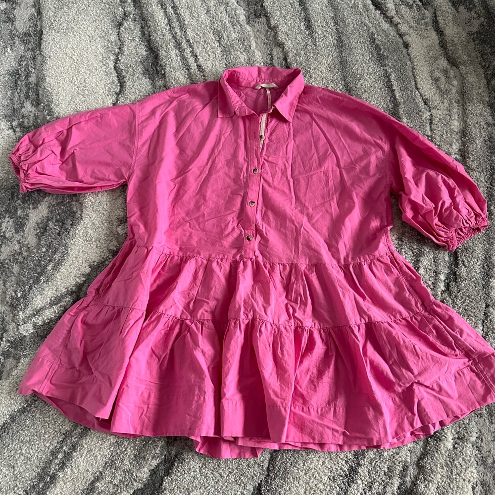Free People Mini Dress  size XS  hot pink